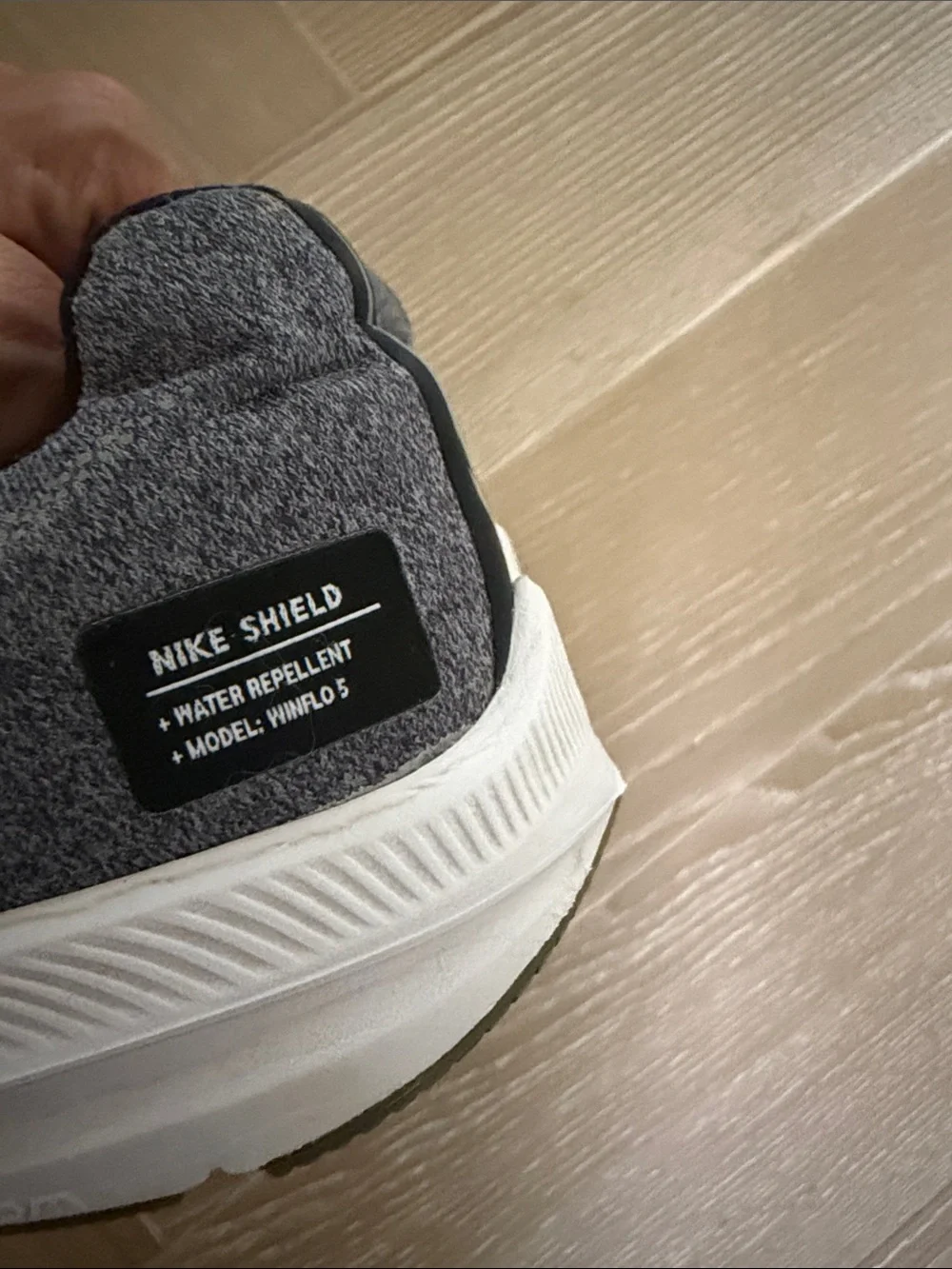Nike Black and Gray Water Repellant Running Shoes